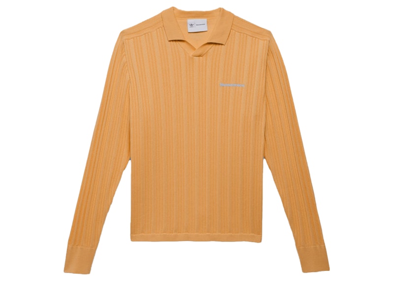 adidas Pharrell Williams Knit Long Sleeve Jersey (Gender Neutral) Hazy Orange