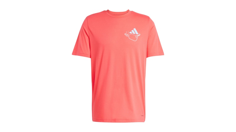 adidas Pickleball Served Graphic Tee Semi Lucid Red
