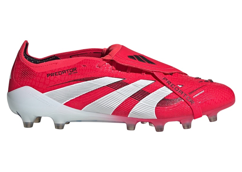 adidas Predator Elite Fold-Over Tongue AG Lucid Red Cloud White Core Black
