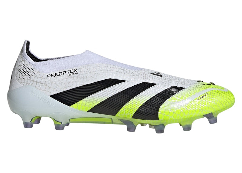 adidas Predator Elite Laceless AG Cloud White Core Black Lucid Lemon