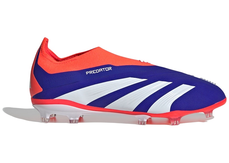 adidas Predator Elite Laceless FG Lucid Blue Cloud White Solar Red (GS)