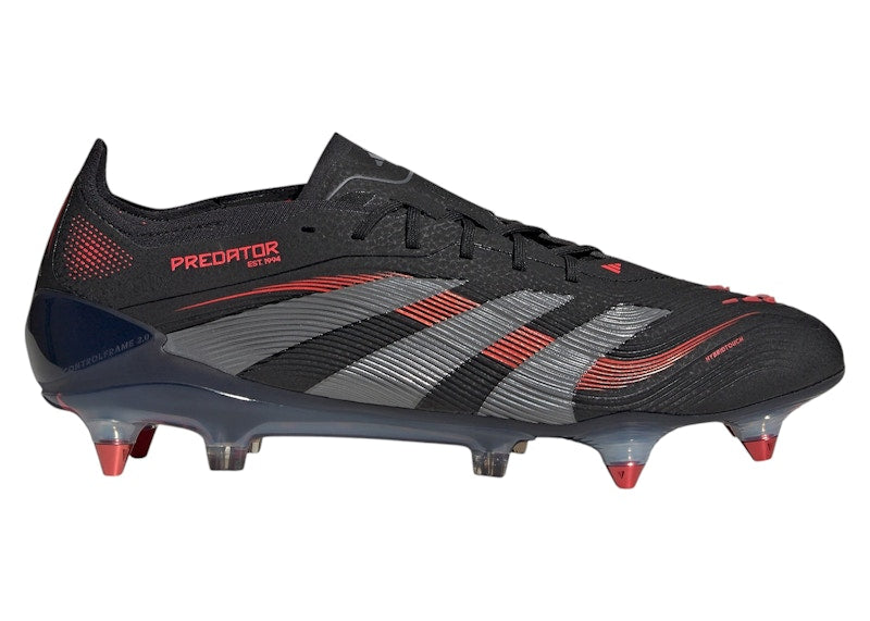 adidas Predator Elite SG Core Black Grey Four Lucid Red