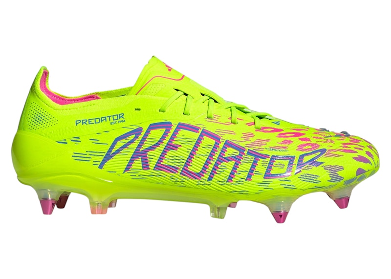 adidas Predator Elite SG Lucid Lemon Lucid Pink Blue Fusion