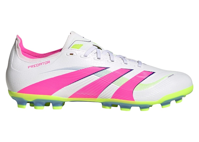 adidas Predator League AG Cloud White Lucid Pink Lucid Lemon