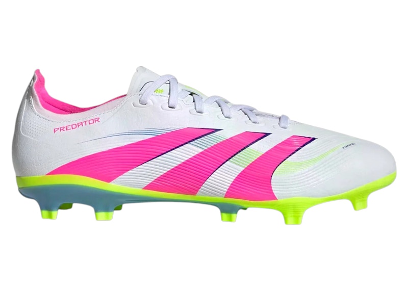 adidas Predator League FG/MG Cloud White Lucid Pink Lucid Lemon