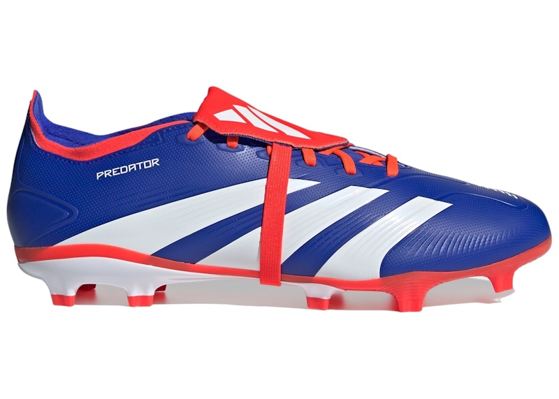 adidas Predator League Fold-Over Tongue FG Lucid Blue Cloud White Solar Red