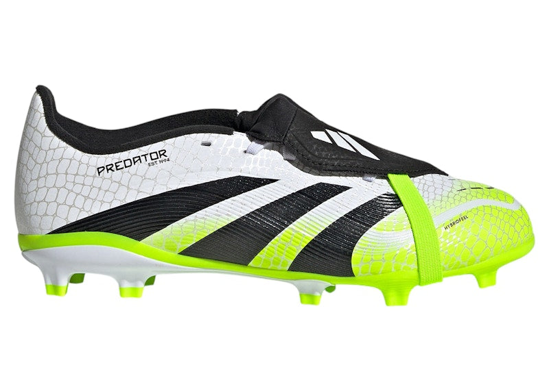 adidas Predator League Fold-Over Tongue FG/MG Cloud White Core Black Lucid Lemon (GS)