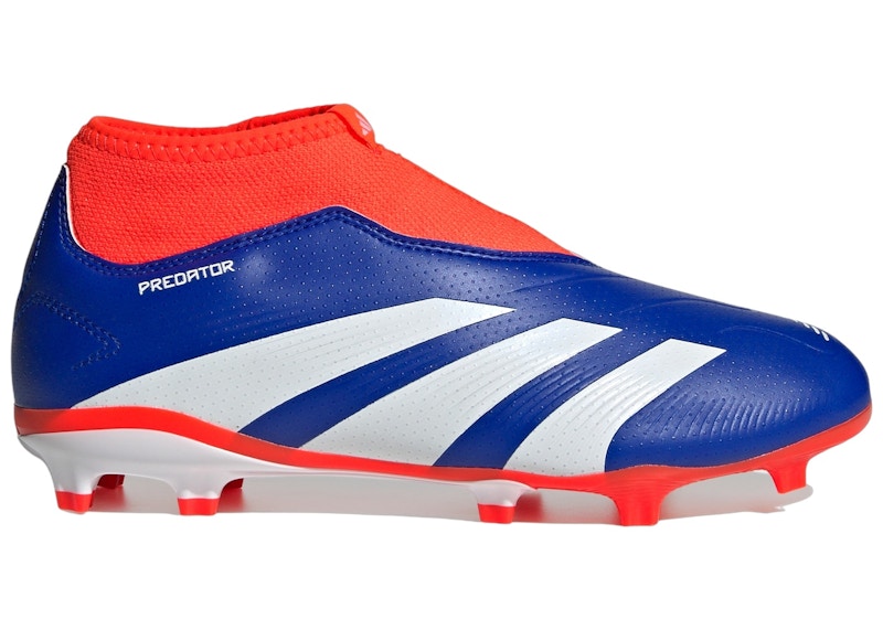 adidas Predator League Laceless FG Lucid Blue Cloud White Solar Red (GS)