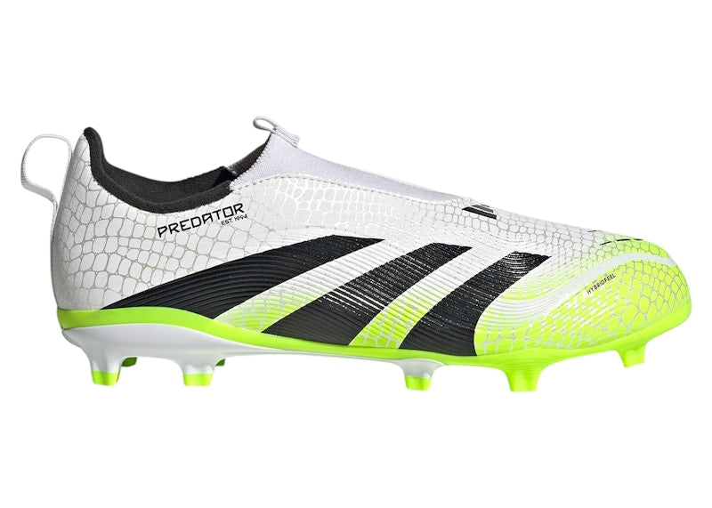 adidas Predator League Laceless FG/MG Cloud White Core Black Lucid Lemon (GS)