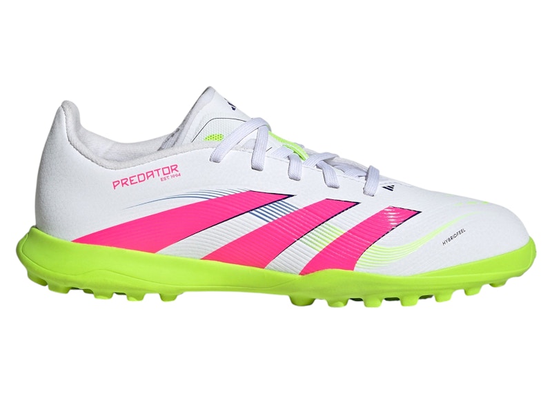 adidas Predator League Turf Cloud White Lucid Pink Lucid Lemon (GS)