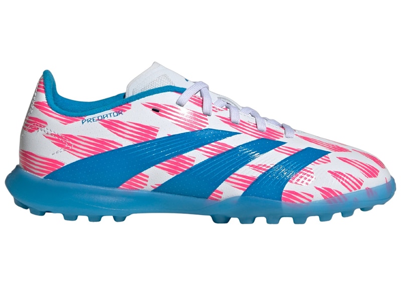 adidas Predator League Turf Cloud White Solar Blue Solar Pink (GS)