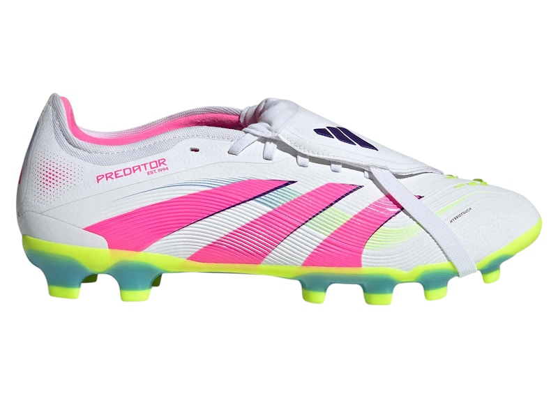 adidas Predator Pro Fold-Over Tongue FG/MG Cloud White Lucid Pink Lucid Lemon