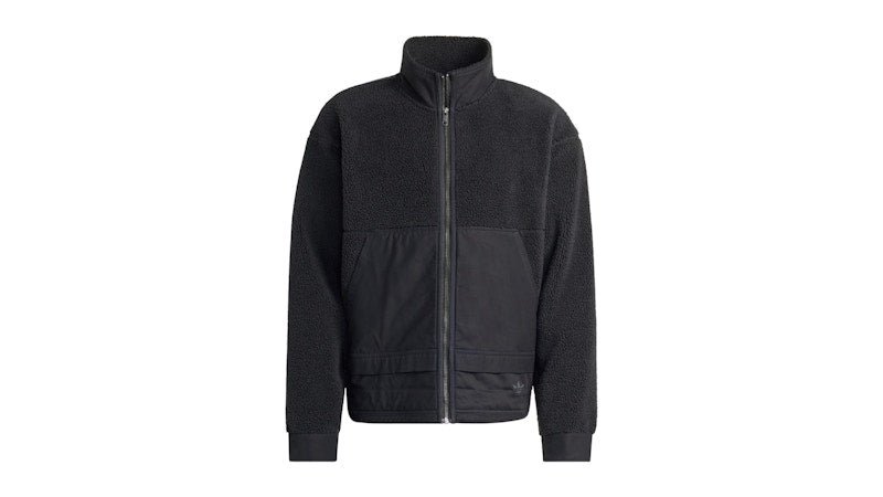 adidas Premium Essentials Polar Fleece Full-Zip Jacket Black