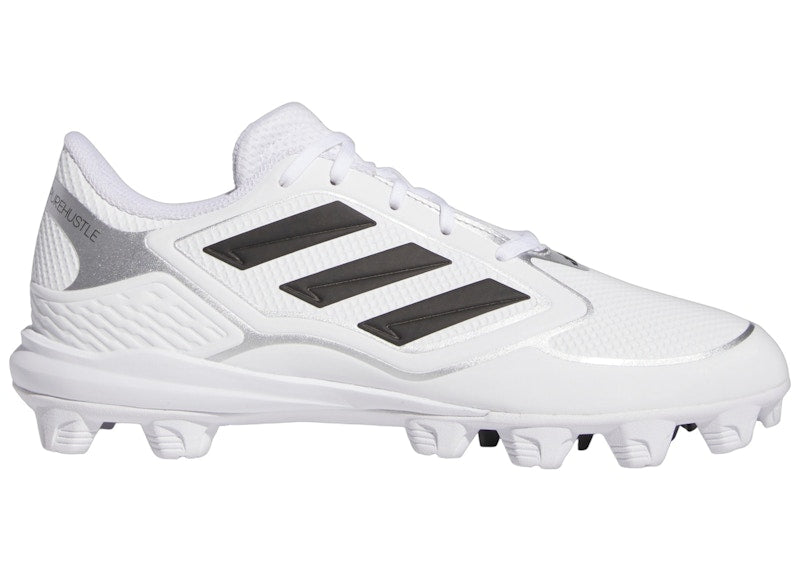 adidas Purehustle 3 MD Cloud White Core Black Silver Metallic (Women's)