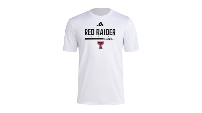 adidas Raiders Short Sleeve Pregame Tee Red White