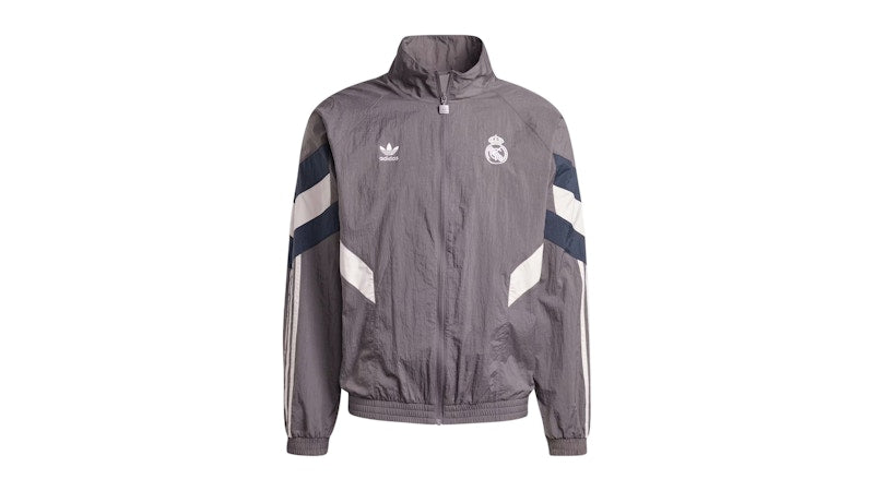 adidas Real Madrid 2024/25 Lifestyler Anthem Track Top (Asia Sizing) Charcoal