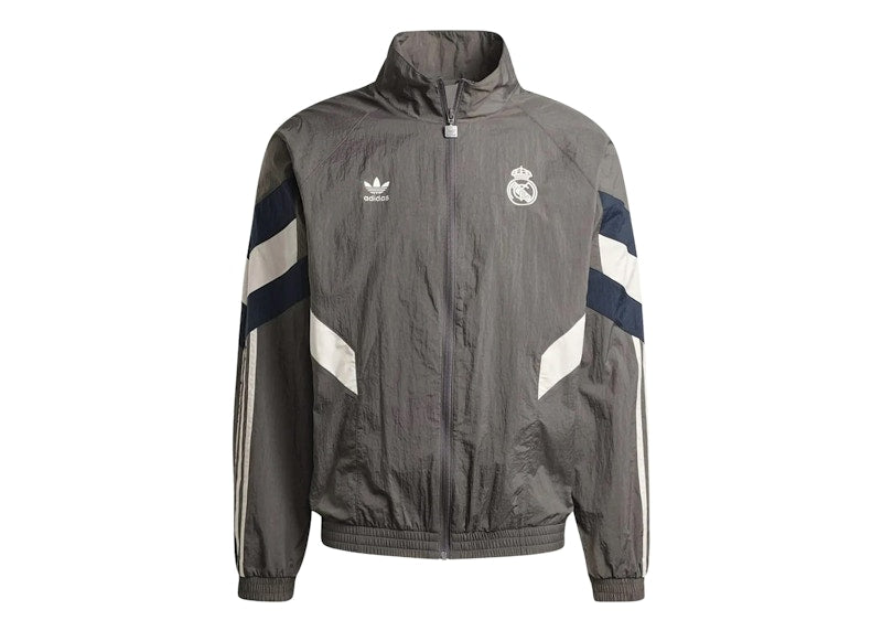 adidas Real Madrid 2024/25 Lifestyler Anthem Track Top Charcoal