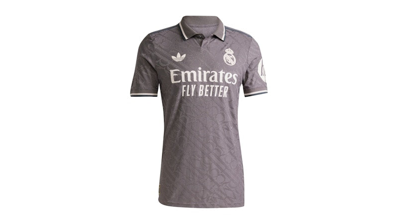 adidas Real Madrid 24/25 Third Jersey Charcoal/Charcoal