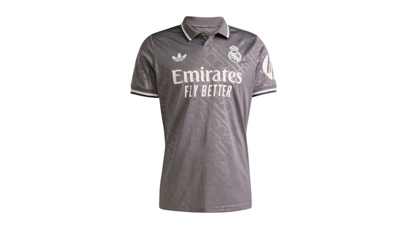 adidas Real Madrid 24/25 Third Jersey Charcoal
