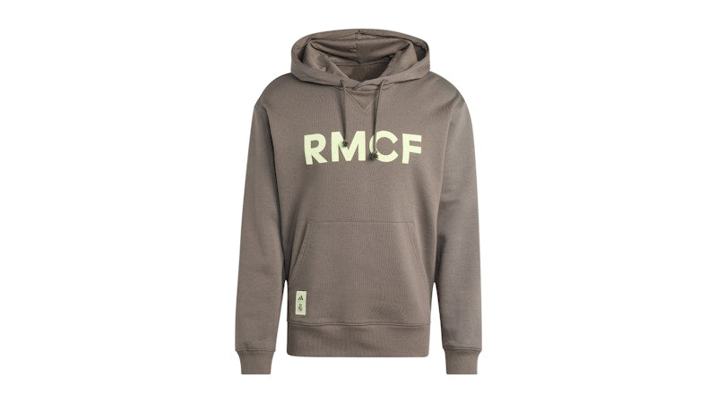 adidas Real Madrid Seasonal Hoodie Utility Grey Almost Lime