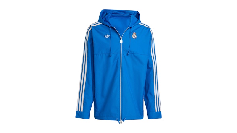 adidas Real Madrid Terrace Icons Parka Blue Bird White