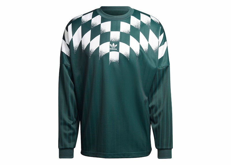 adidas Rekive Graphic Long Sleeve Jersey Mineral Green