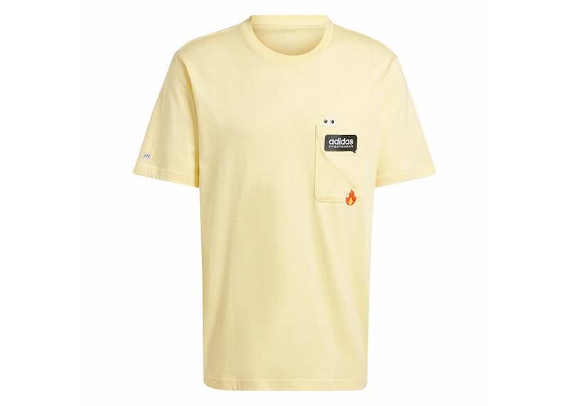 adidas Remoji Pocket Graphic Tee Almost Yellow