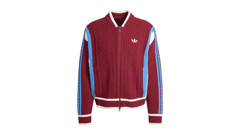 adidas Retro Remix Cardigan Shadow Red Off White Ash Blue