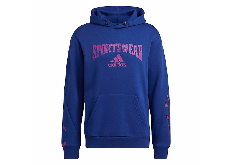 adidas Reverse Retro Future Icons Graphic Hoodie Victory Blue