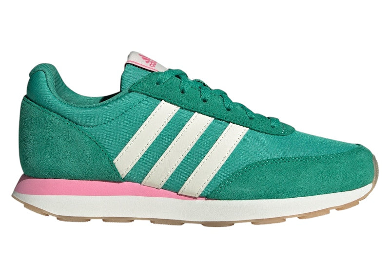 adidas Run 60s 3.0 Semi Court Green Off White Bliss Pink (Women's)