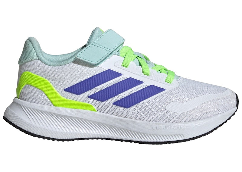 adidas Runfalcon 5 Cloud White Cobalt Blue Lucid Lemon (PS)