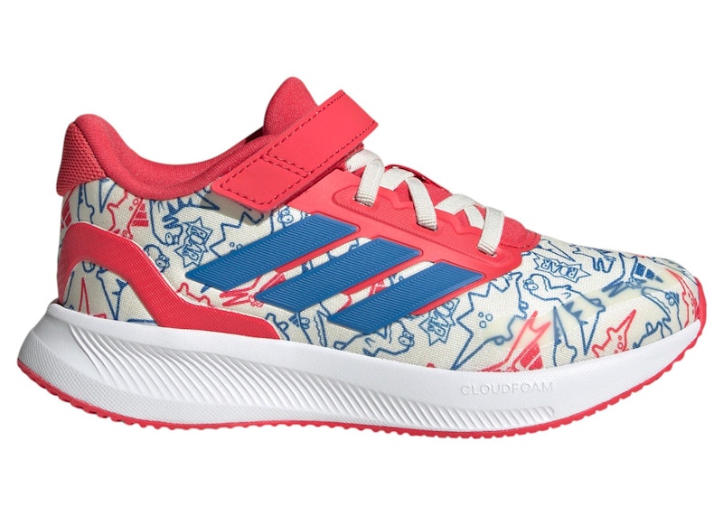 adidas Runfalcon 5 Dino Off White Bright Royal Semi Lucid Red (PS)