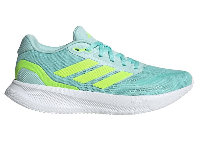 adidas Runfalcon 5 Semi Flash Aqua Lucid Lemon Core Black (Women's)