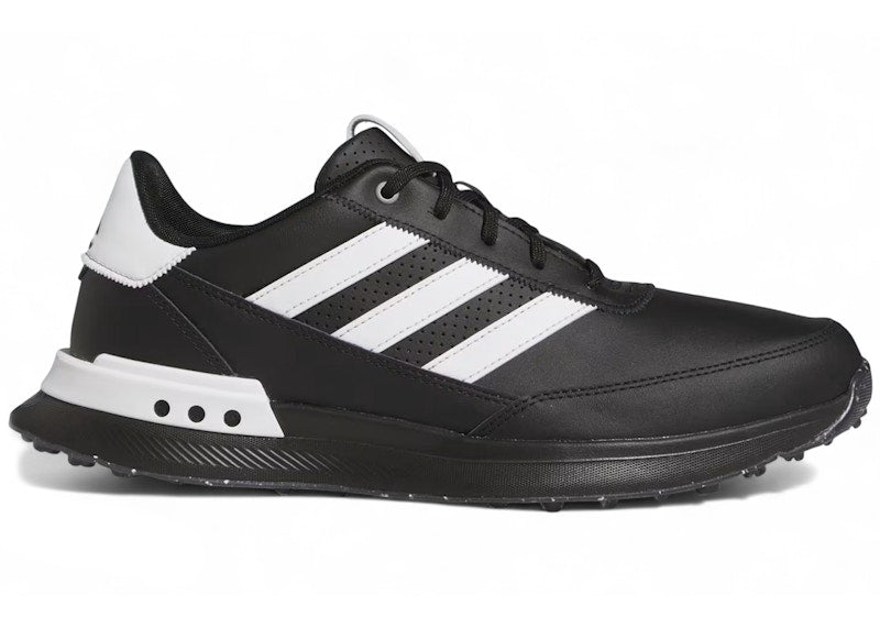 adidas S2G Spikeless Leather 24 Golf Core Black Grey Iron Metallic