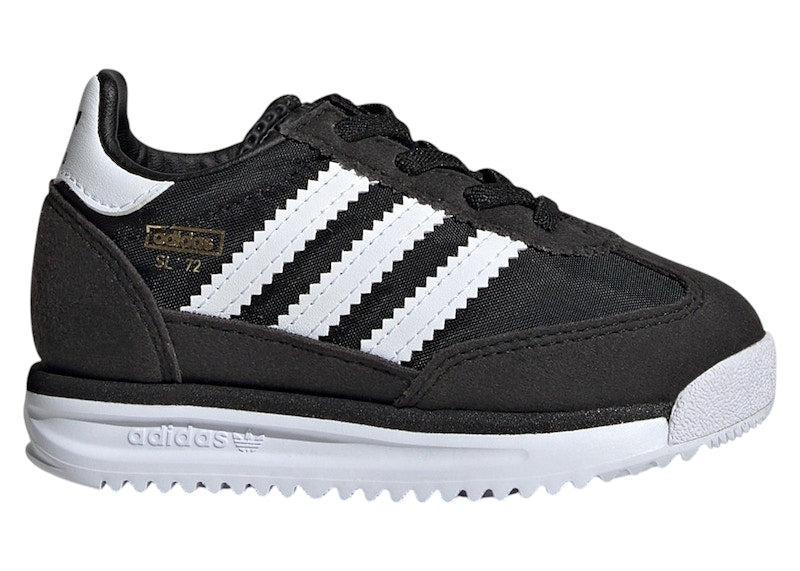 adidas SL 72 RS Elastic Laces Core Black Cloud White Blue (TD)