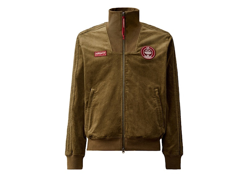 adidas SPZL x C.P. Company Corduroy Settend Track Sweatshirt Beech/Green
