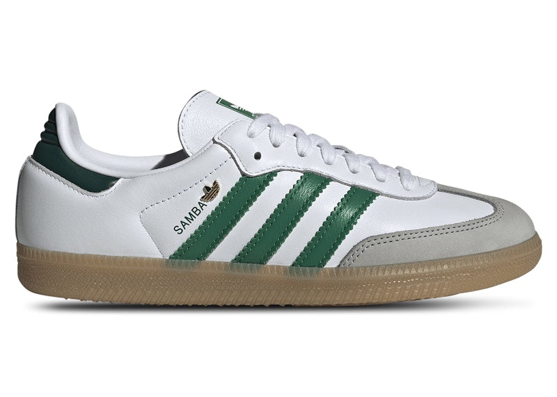 adidas Samba OG White Bold Green Collegiate Green (Women's)