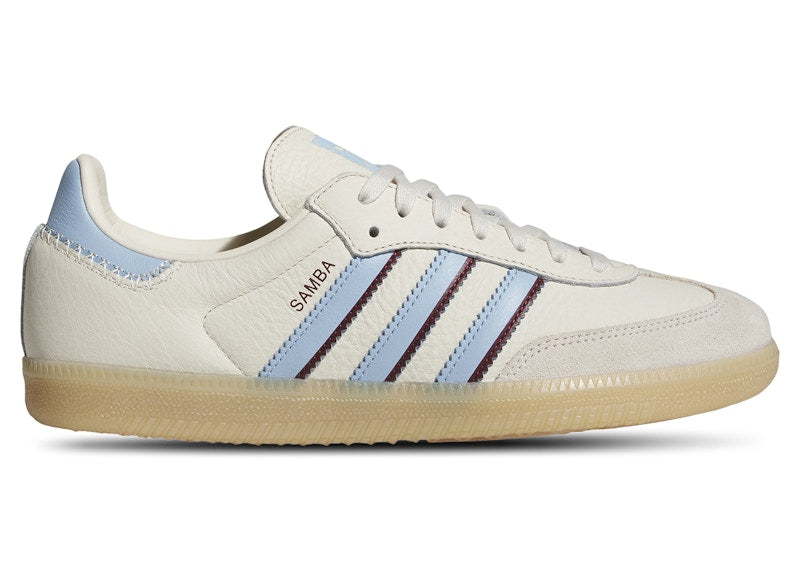 adidas Samba OG Wonder White Clear Sky Shadow Red