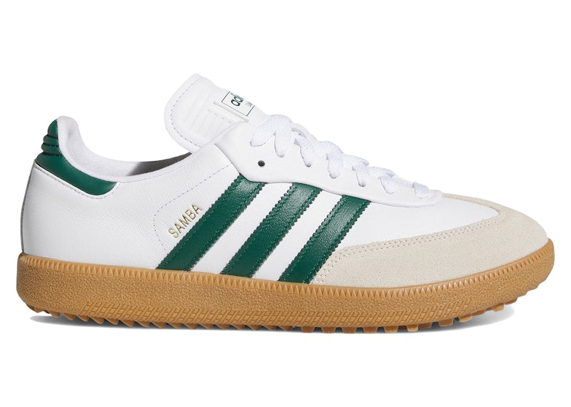 adidas Samba Spikeless Golf Cloud White Collegiate Green Gum