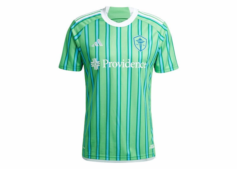 adidas Seattle Sounders FC 24/25 Home Jersey Semi Solar Lime/Semi Blue Burst