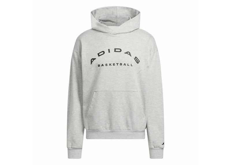 adidas Select Foundation Fleece Hoodie Medium Grey Heather/Black