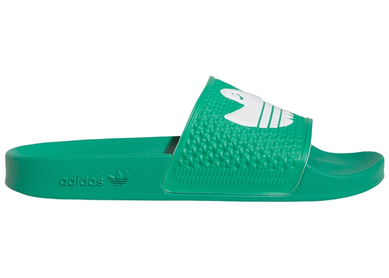 adidas Shmoofoil Slides Semi Court Green Cloud White