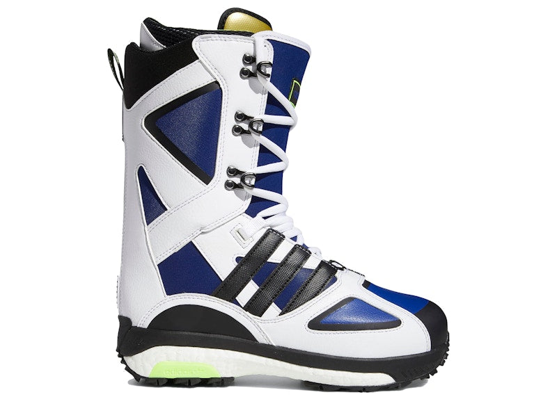 adidas Snowboarding Tactical Lexicon ADV Snowboard Boot White Blue Signal Green