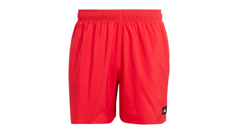 adidas Solid Clx Short-Length Swim Shorts Pure Ruby/Black