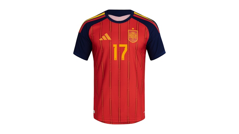 adidas Spain 2026 Home Williams Jr Authentic Jersey Vivid Red