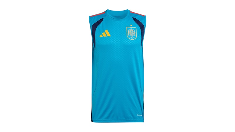 adidas Spain 2026 Tiro Sleeveless Jersey Bold Aqua