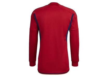 adidas Spain 22 Long Sleeve Home Jersey Team Power Red/Team Navy Blue