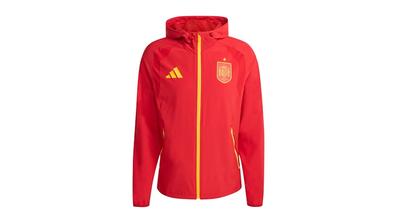 adidas Spain Tiro Travel Full Zip Windbreaker Jacket Team Power Red