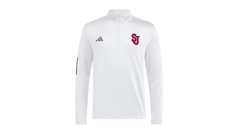 adidas St. John 1/Zip Golf Jacket Red White Black