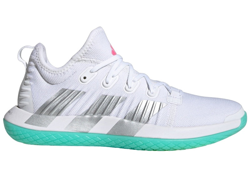 adidas Stabil Next Gen Handball Cloud White Silver Metallic Lucid Pink (Women's)